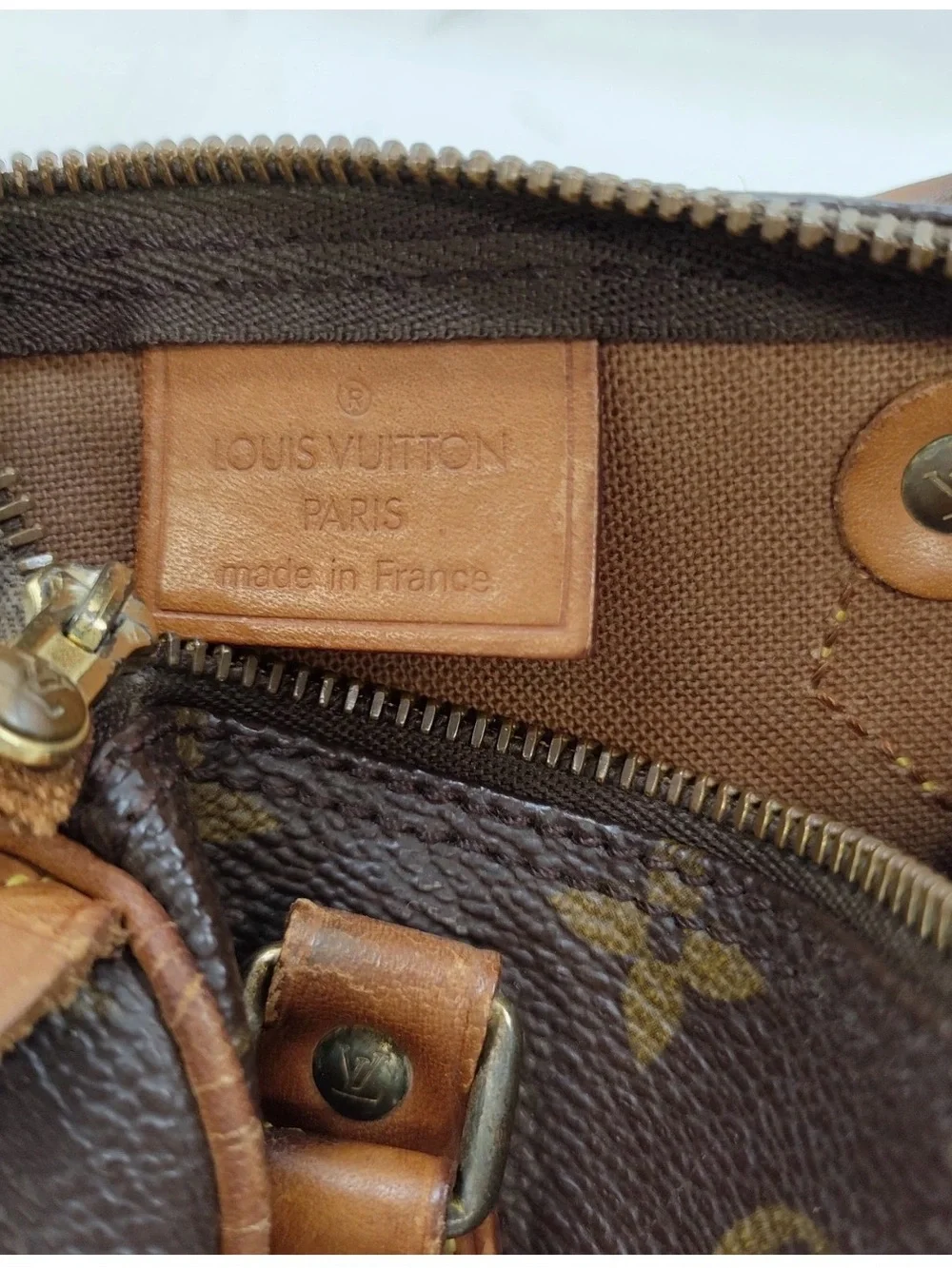 Louis Vuitton LV Hand Bag M41534 Mini Speedy Brown Monogram - Picture 7 of 7